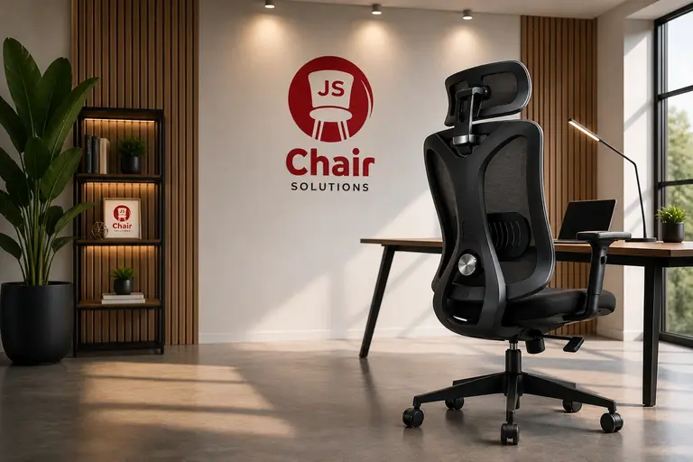 Modern office workspace with professional seating